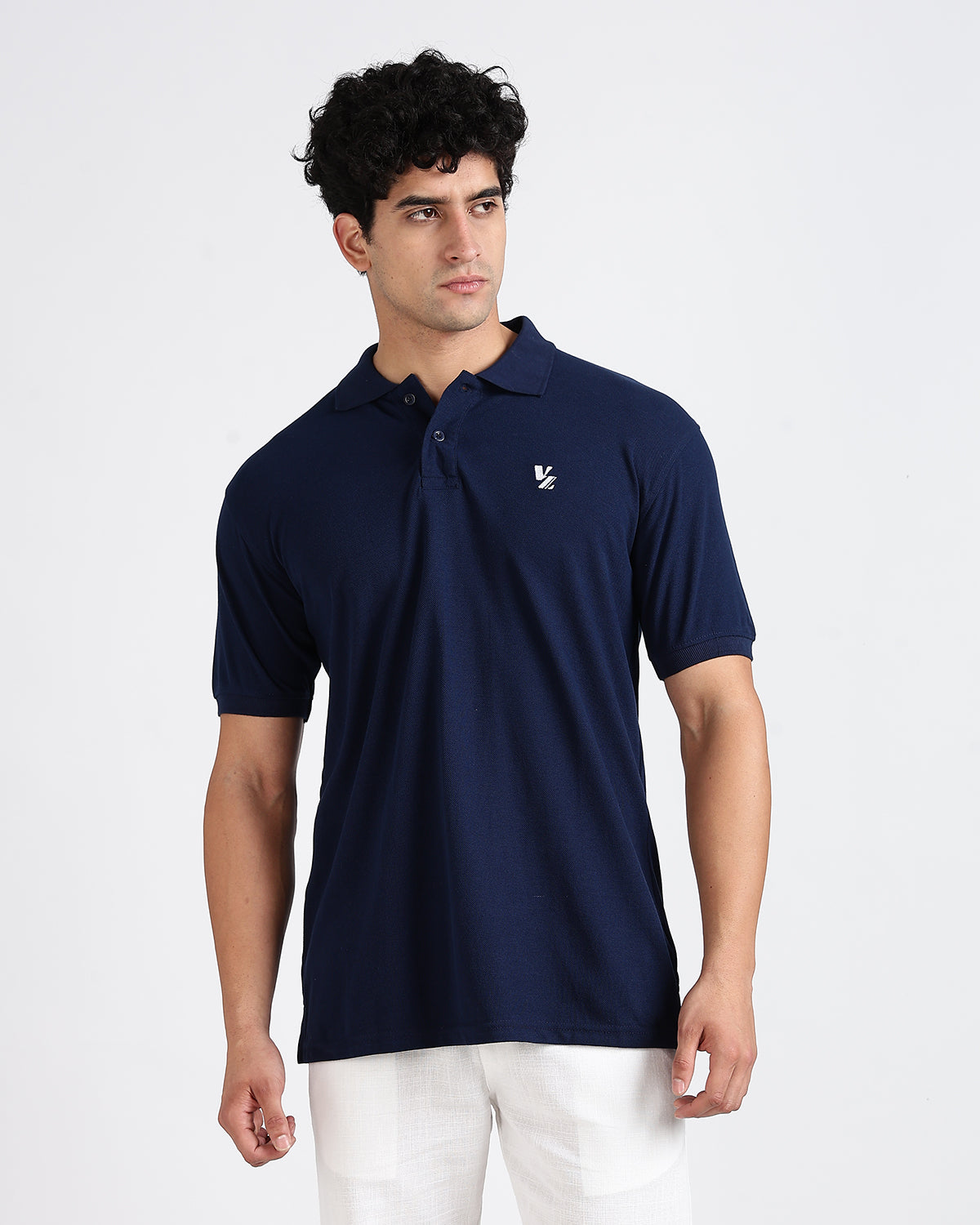Tailored Fit Polo - Navy Blue