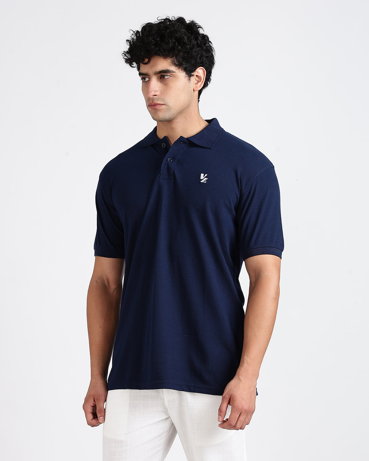 Tailored Fit Polo - Navy Blue