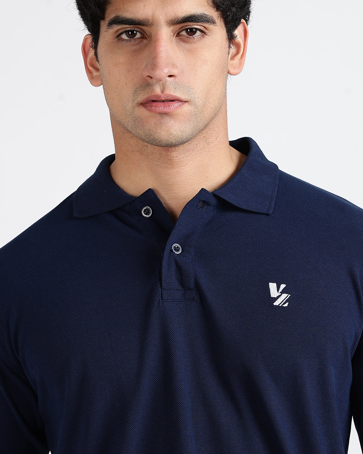 Tailored Fit Polo - Navy Blue