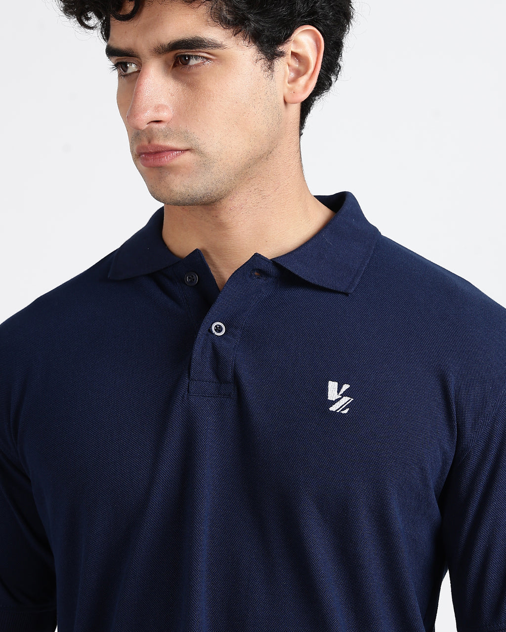 Tailored Fit Polo - Navy Blue