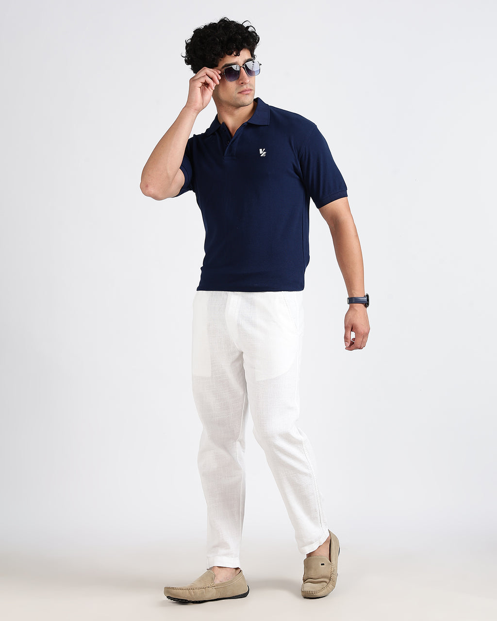 Tailored Fit Polo - Navy Blue
