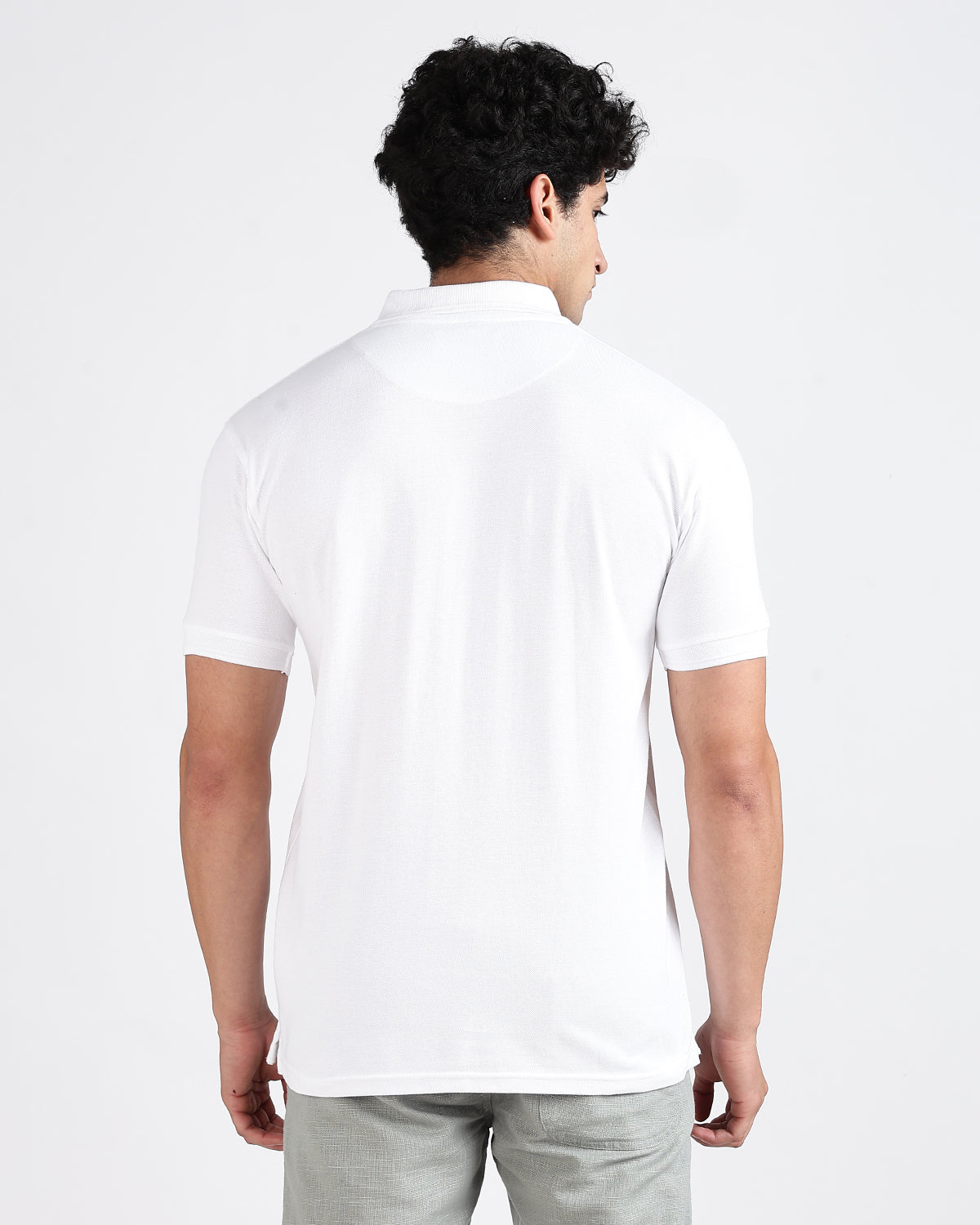 Tailored Fit Polo - White