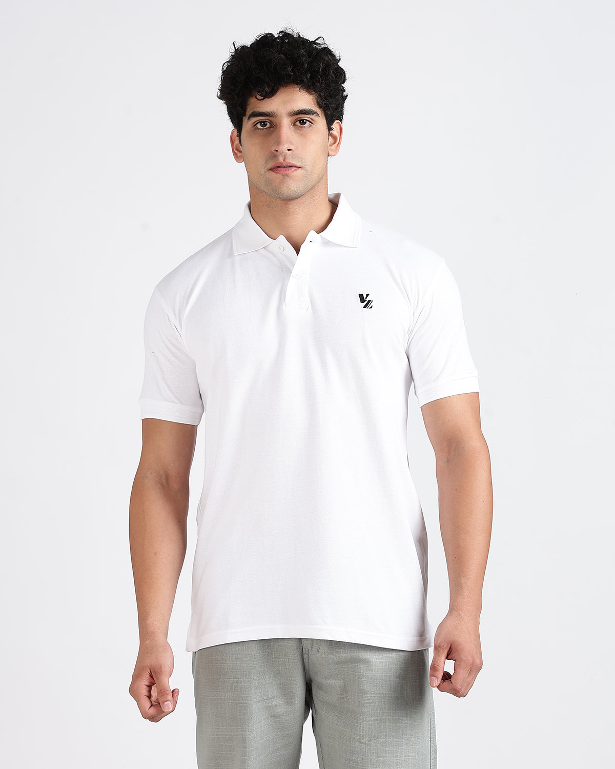 Tailored Fit Polo - White