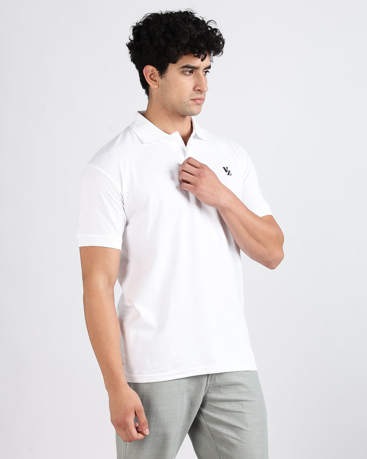 Tailored Fit Polo - White