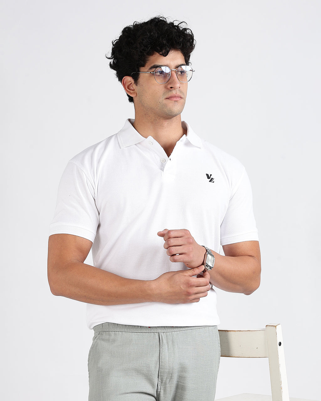 Tailored Fit Polo - White
