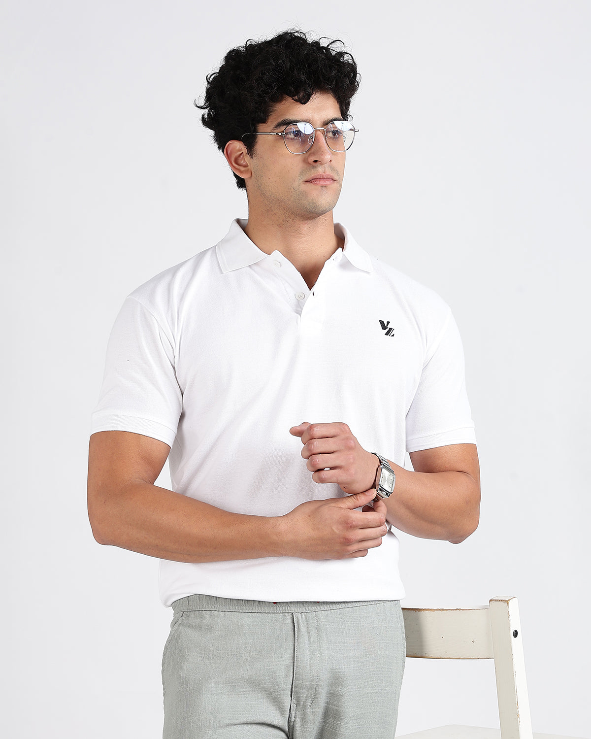 Tailored Fit Polo - White