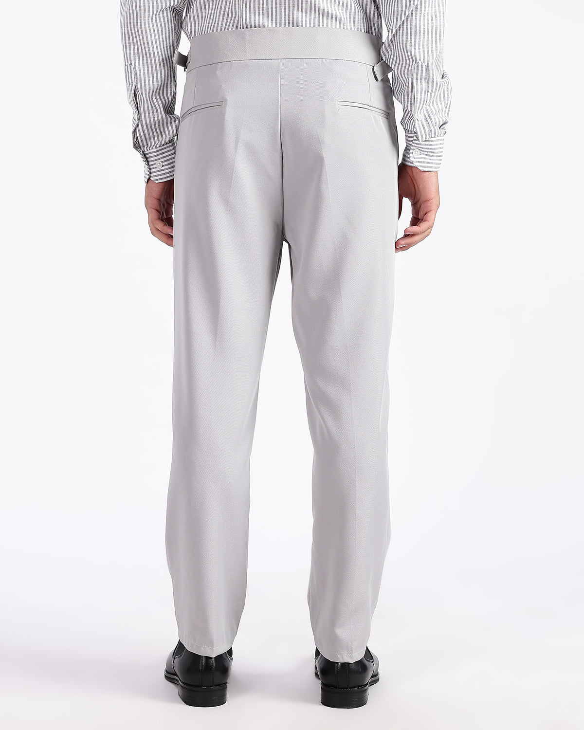 Tapered Fit Gurkha Pants - Grey