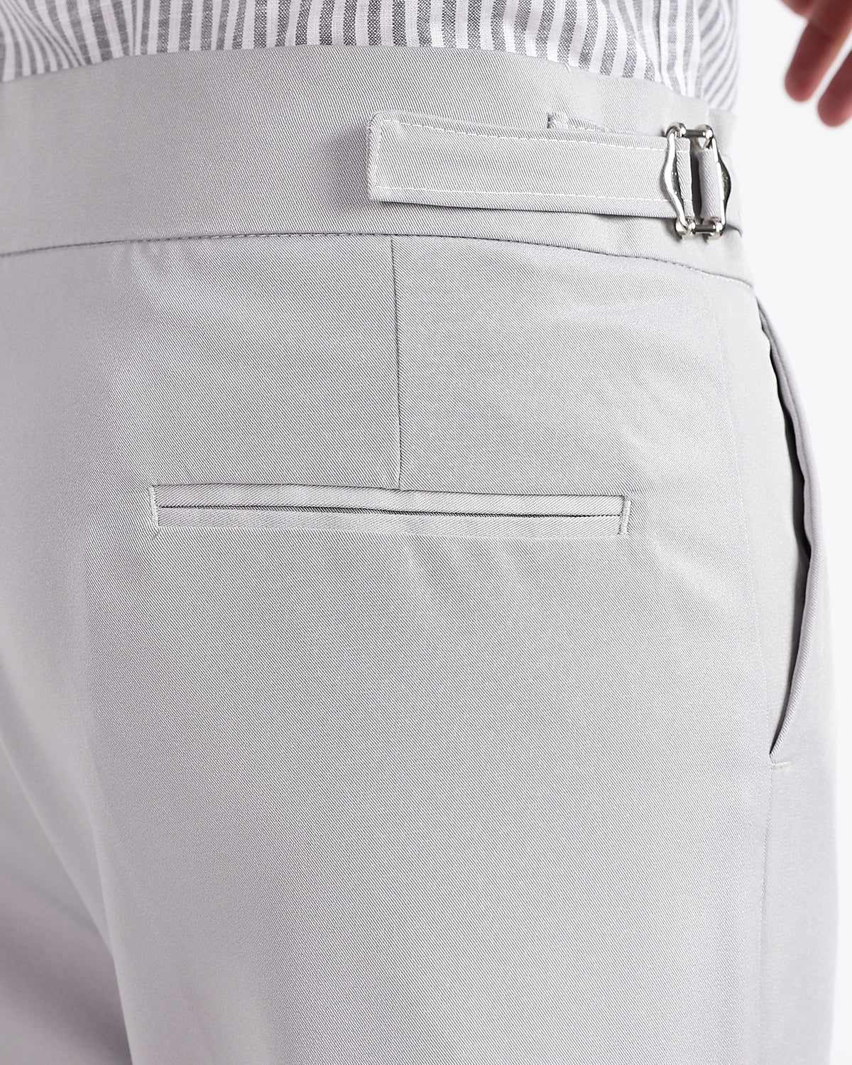 Tapered Fit Gurkha Pants - Grey