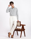 Tapered Fit Gurkha Pants - White