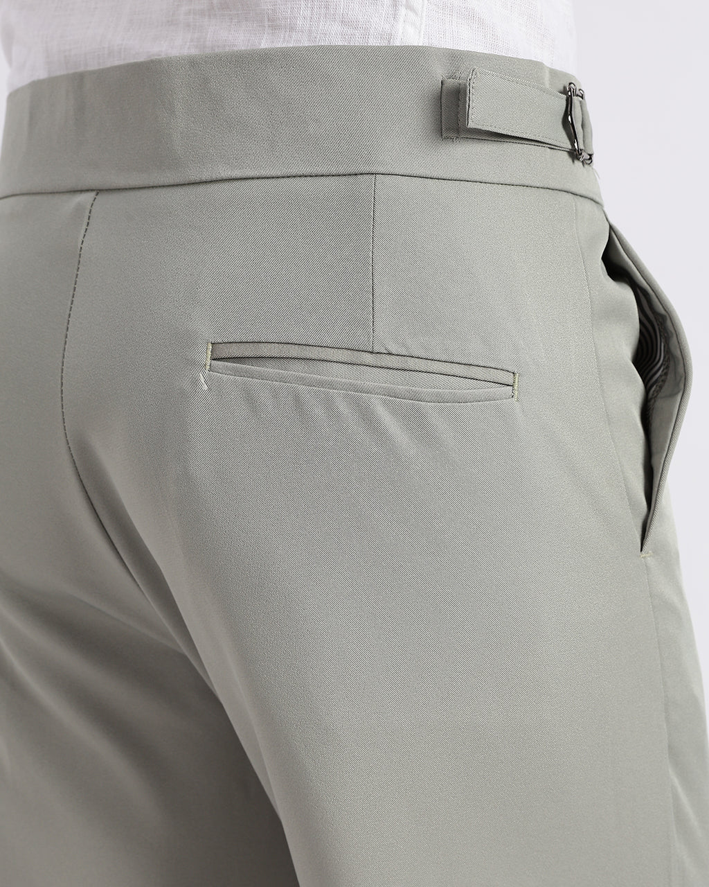 Tapered Fit Gurkha Pants - Olive Green