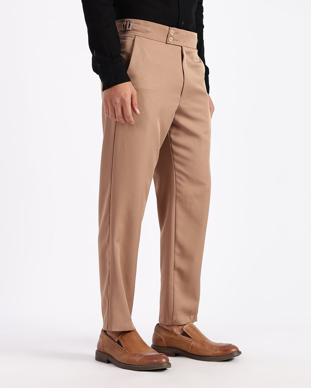 Tapered Fit Gurkha Pants - Brown