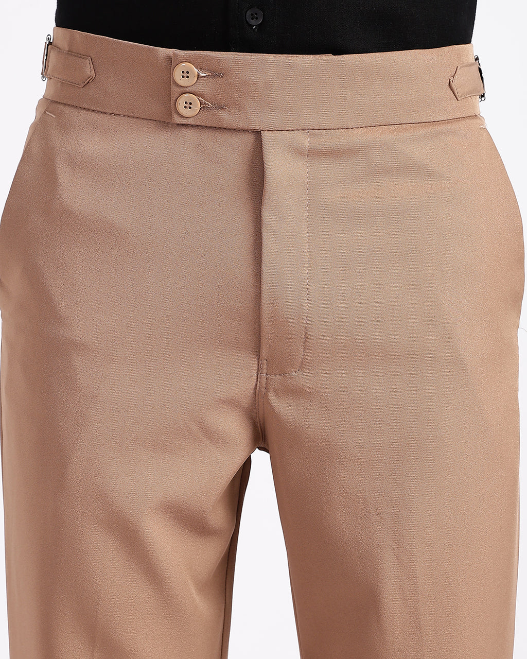 Tapered Fit Gurkha Pants - Brown