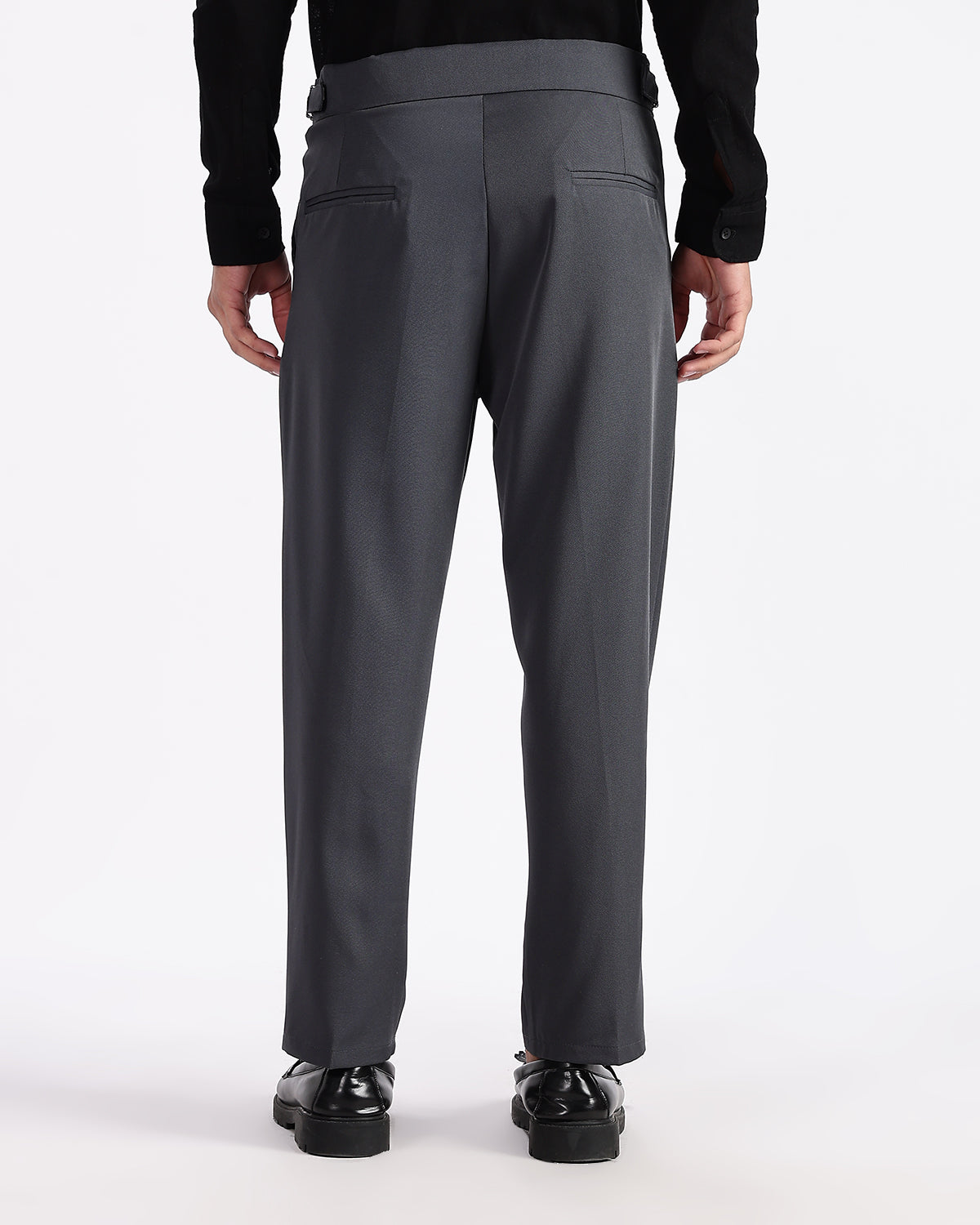 Tapered Fit Gurkha Pants - Charcoal