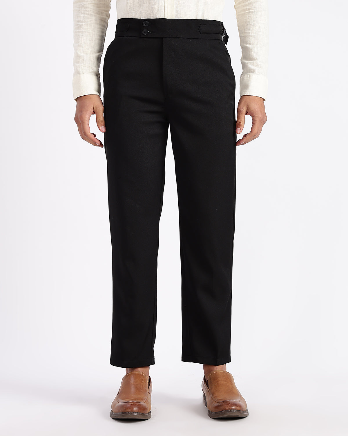Tapered Fit Gurkha Pants - Black – VIBEZON