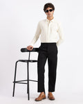 Tapered Fit Gurkha Pants - Black