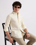 Tailored Fit Linen Shirt - Cream