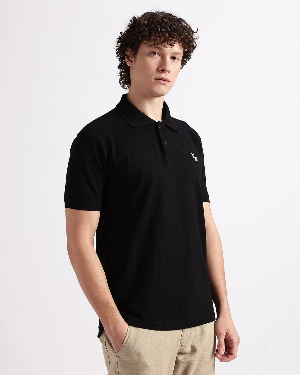 Tailored Fit Polo - Black