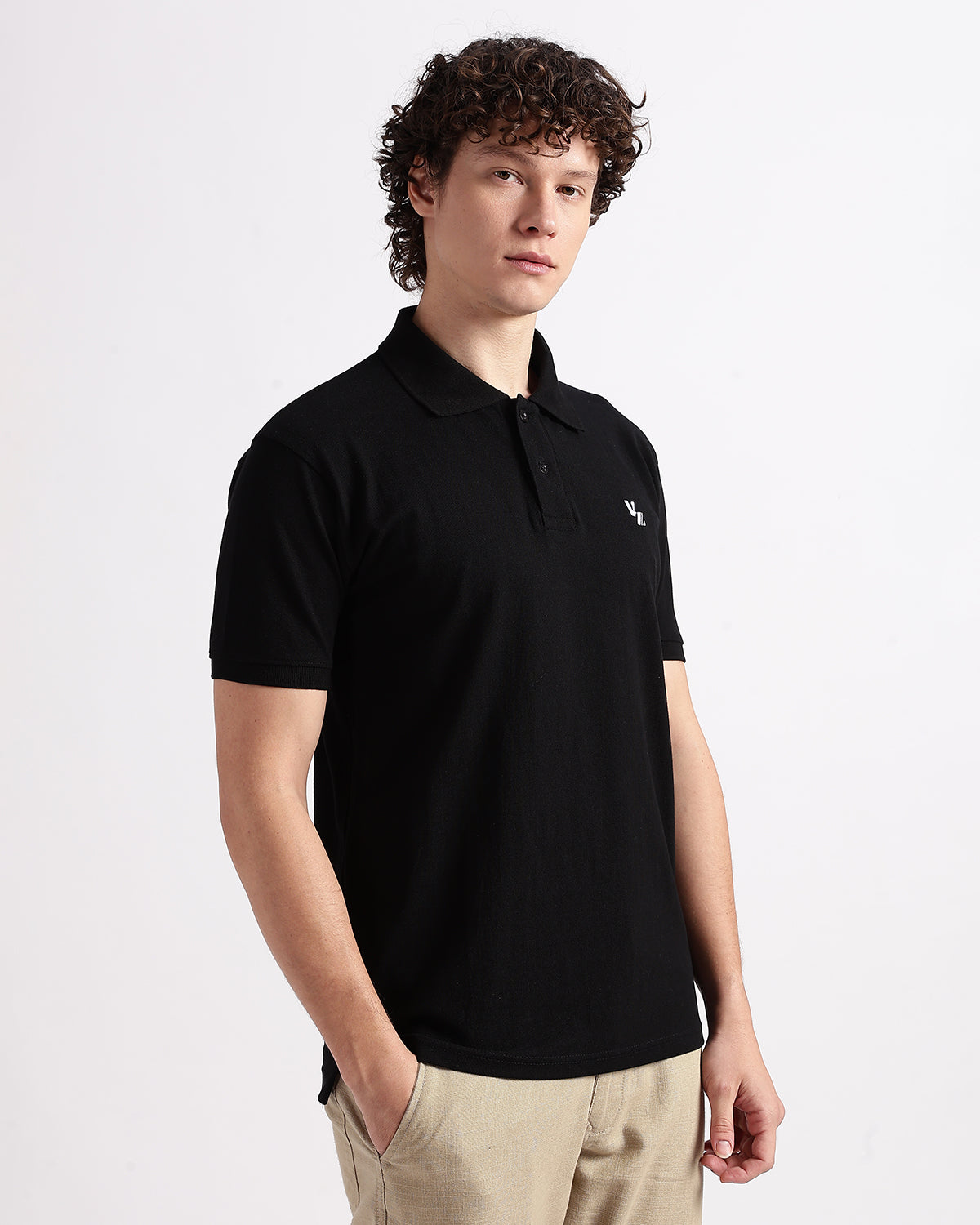 Tailored Fit Polo - Black