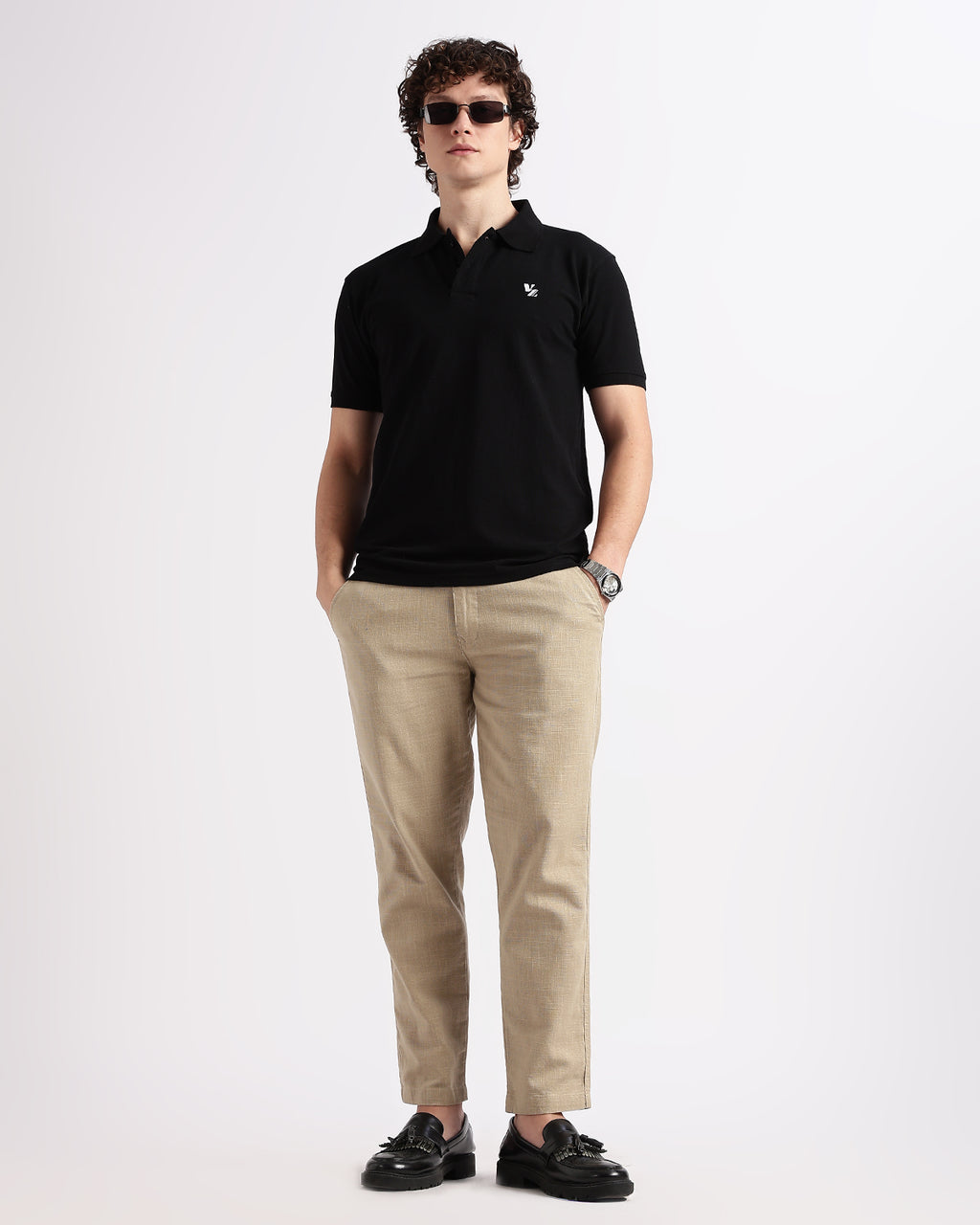 Tailored Fit Polo - Black