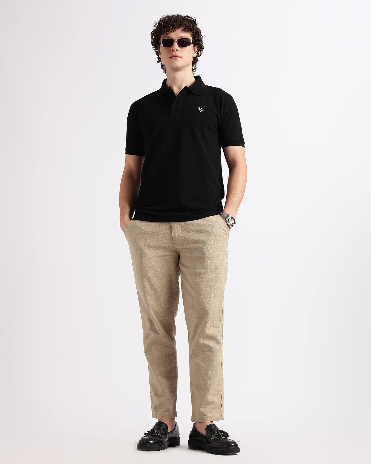 Tailored Fit Polo - Black