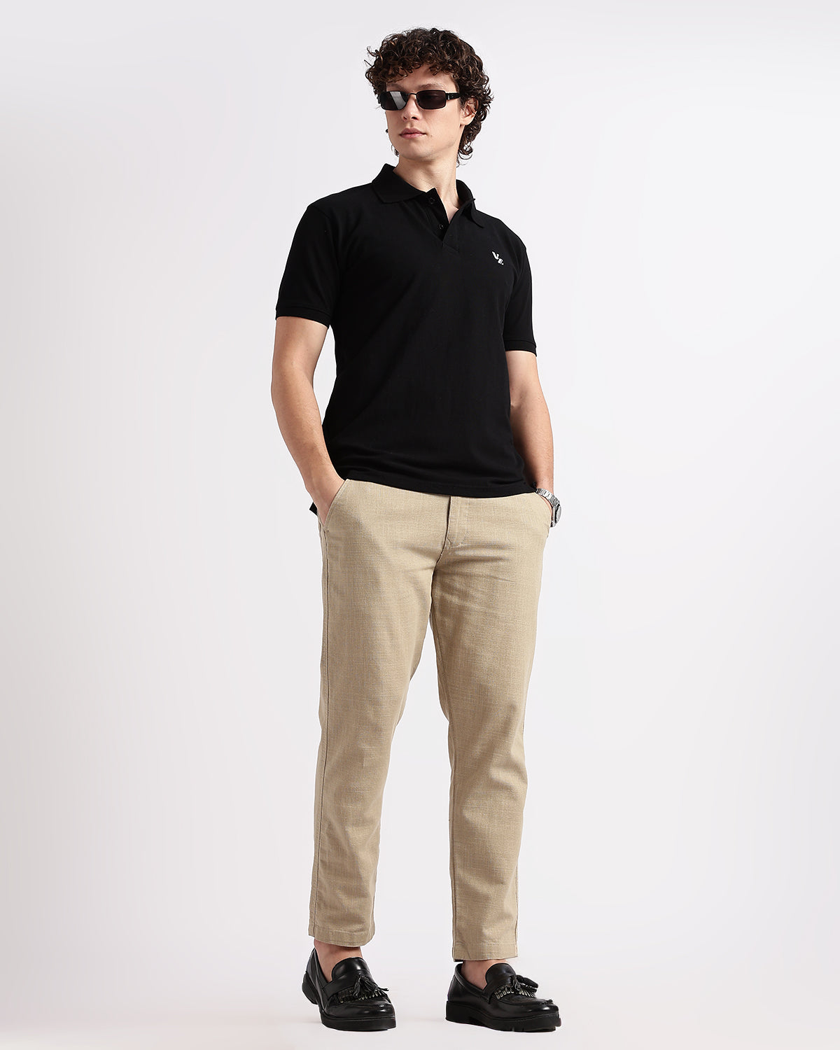 Tailored Fit Polo - Black