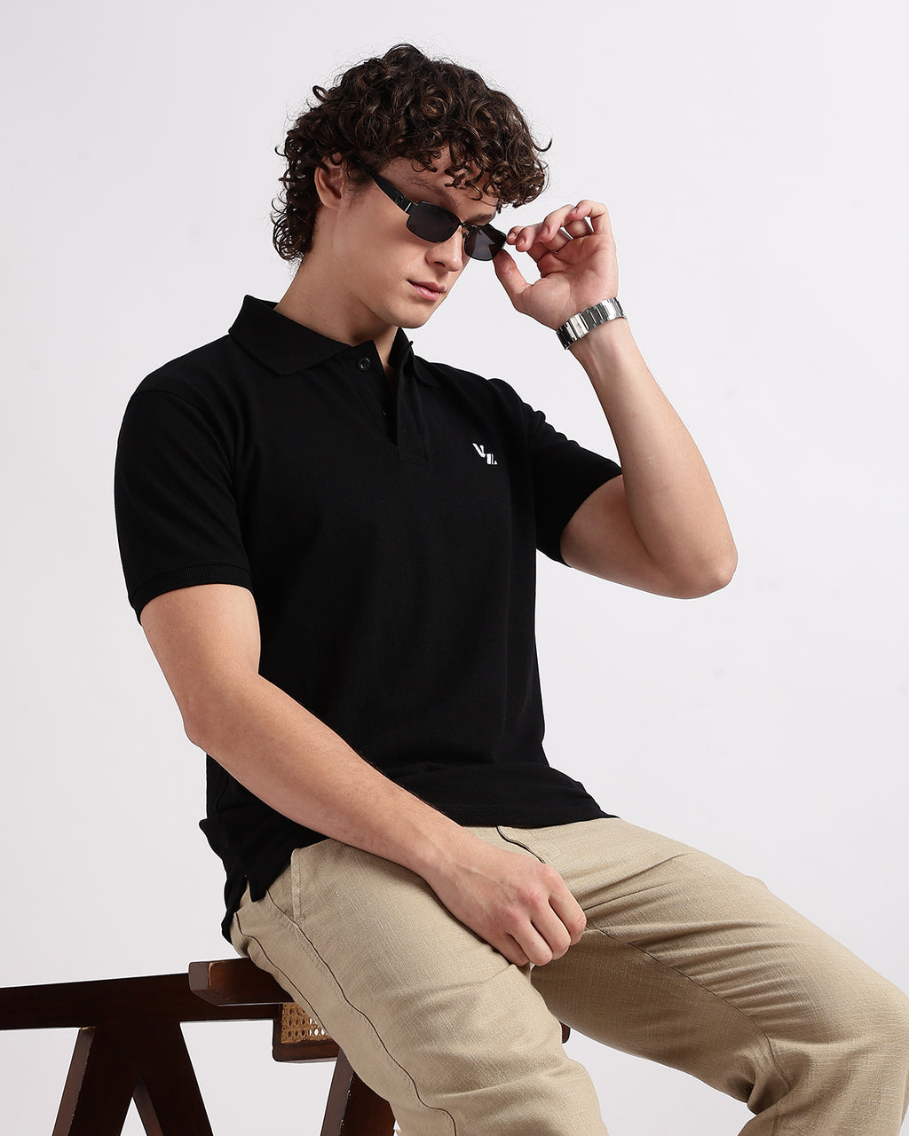 Tailored Fit Polo - Black