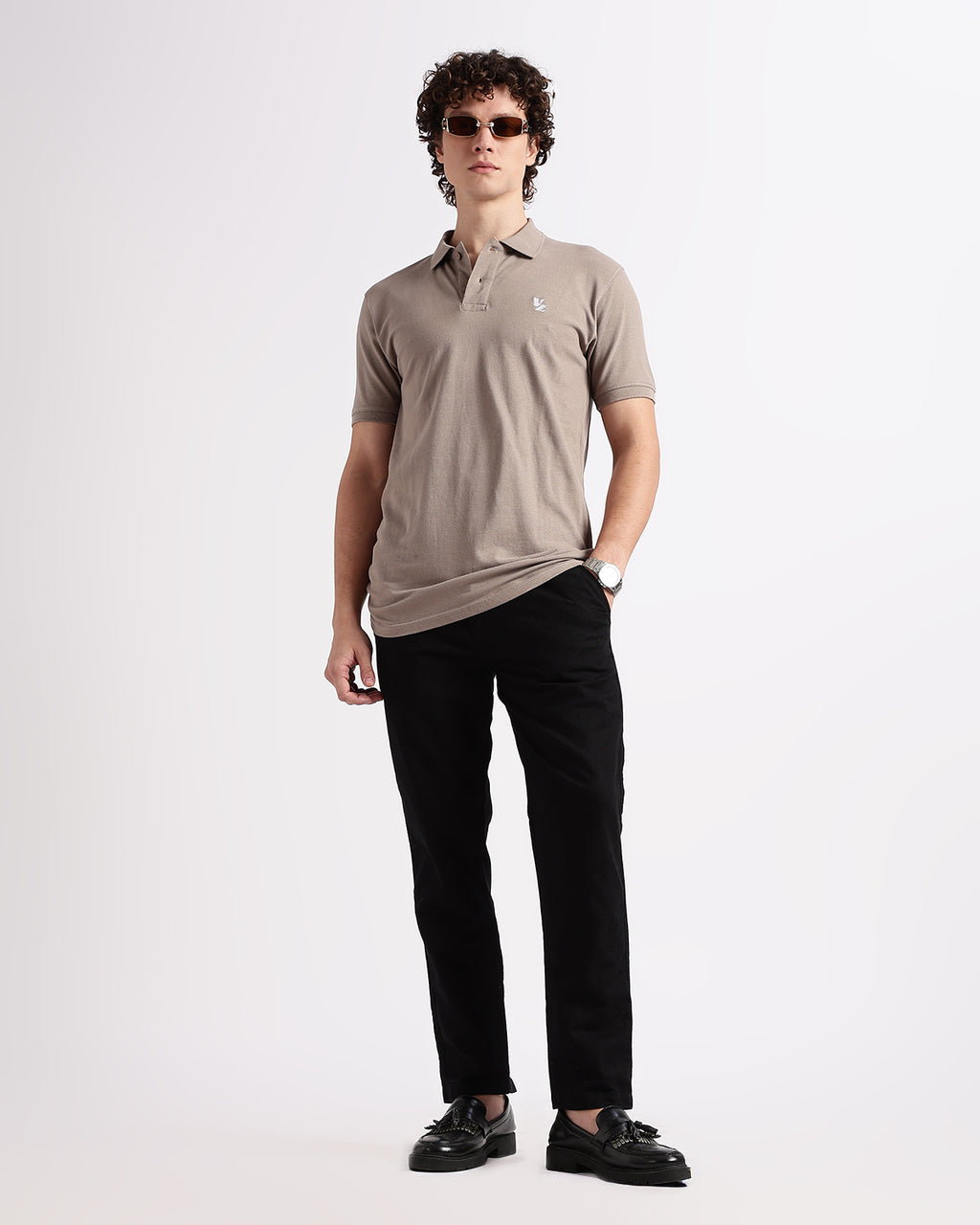 Tailored Fit Polo - Beige