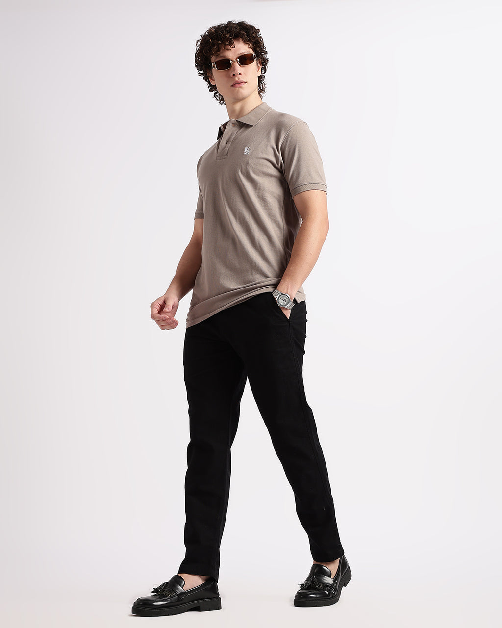 Tailored Fit Polo - Beige