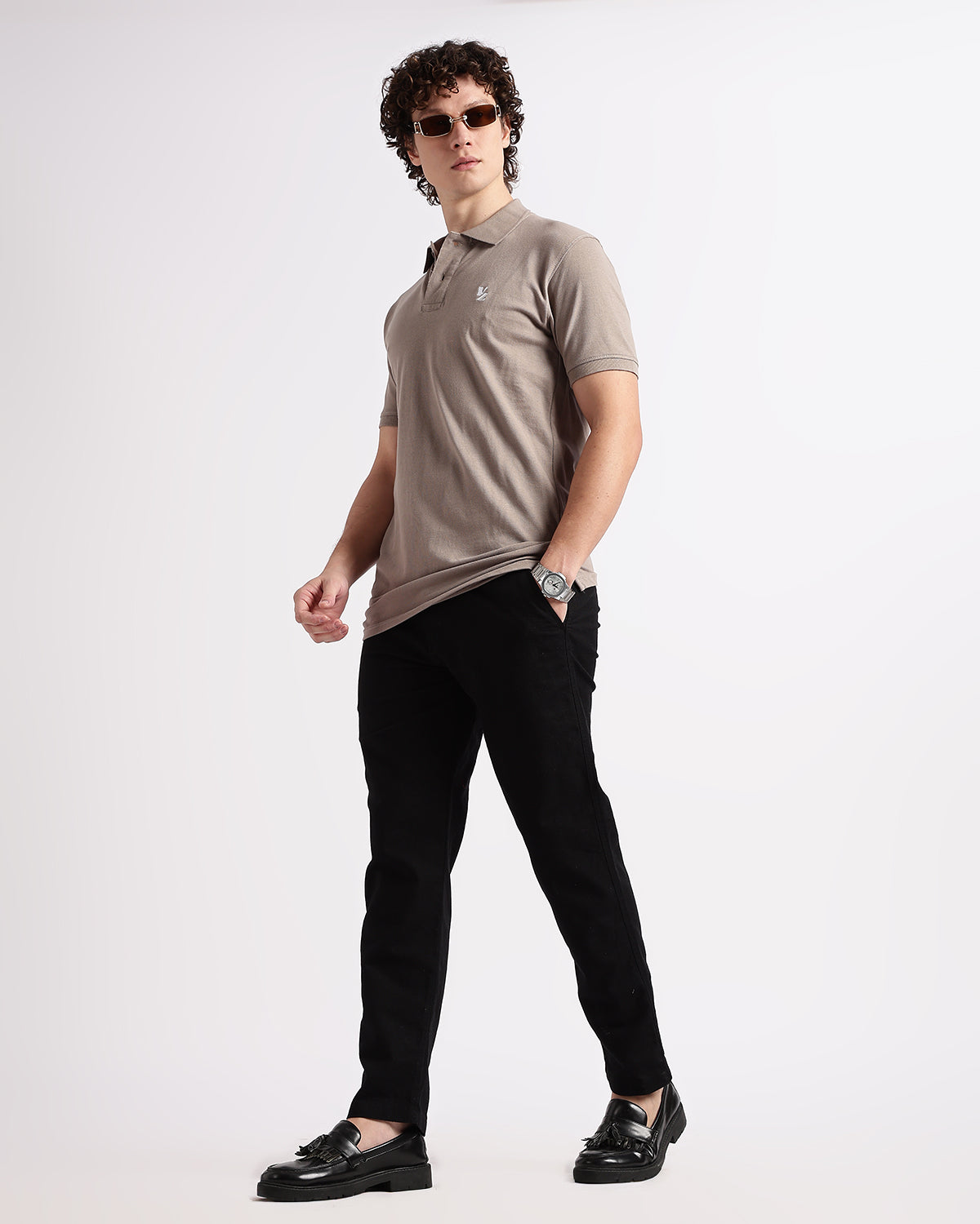 Tailored Fit Polo - Beige