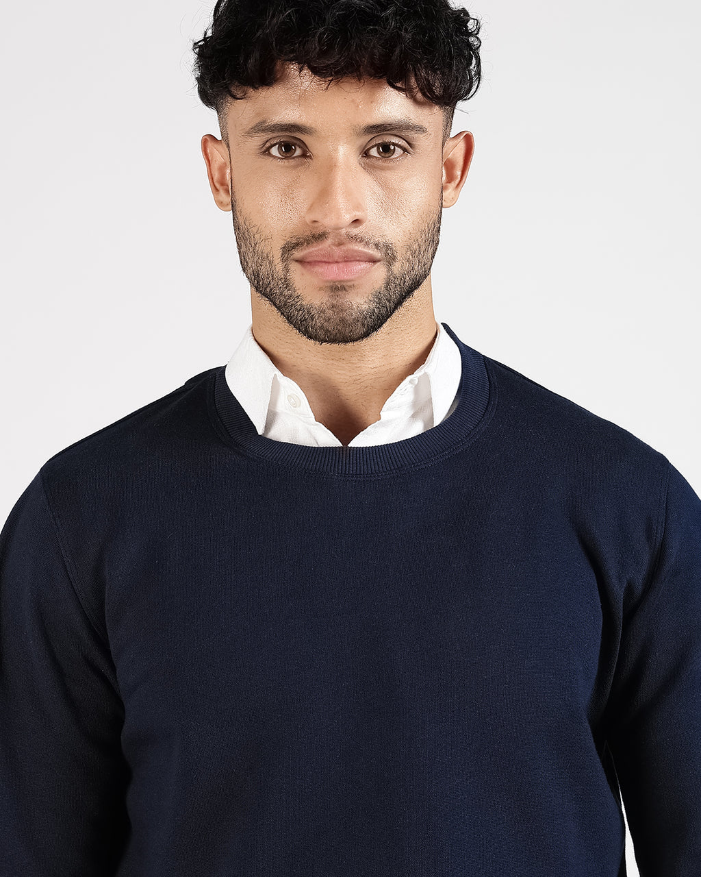 Relaxed Fit Sweatshirt - Navy Blue