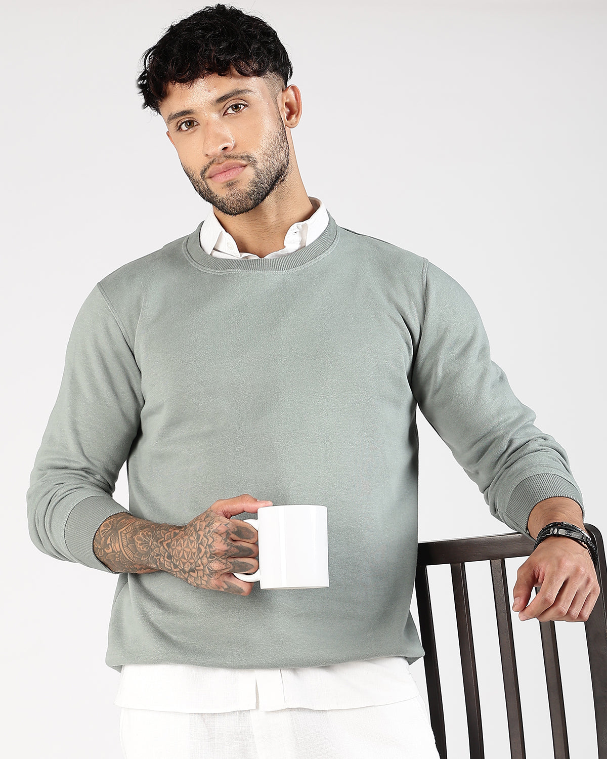 Relaxed Fit Sweatshirt - Tuscan Green