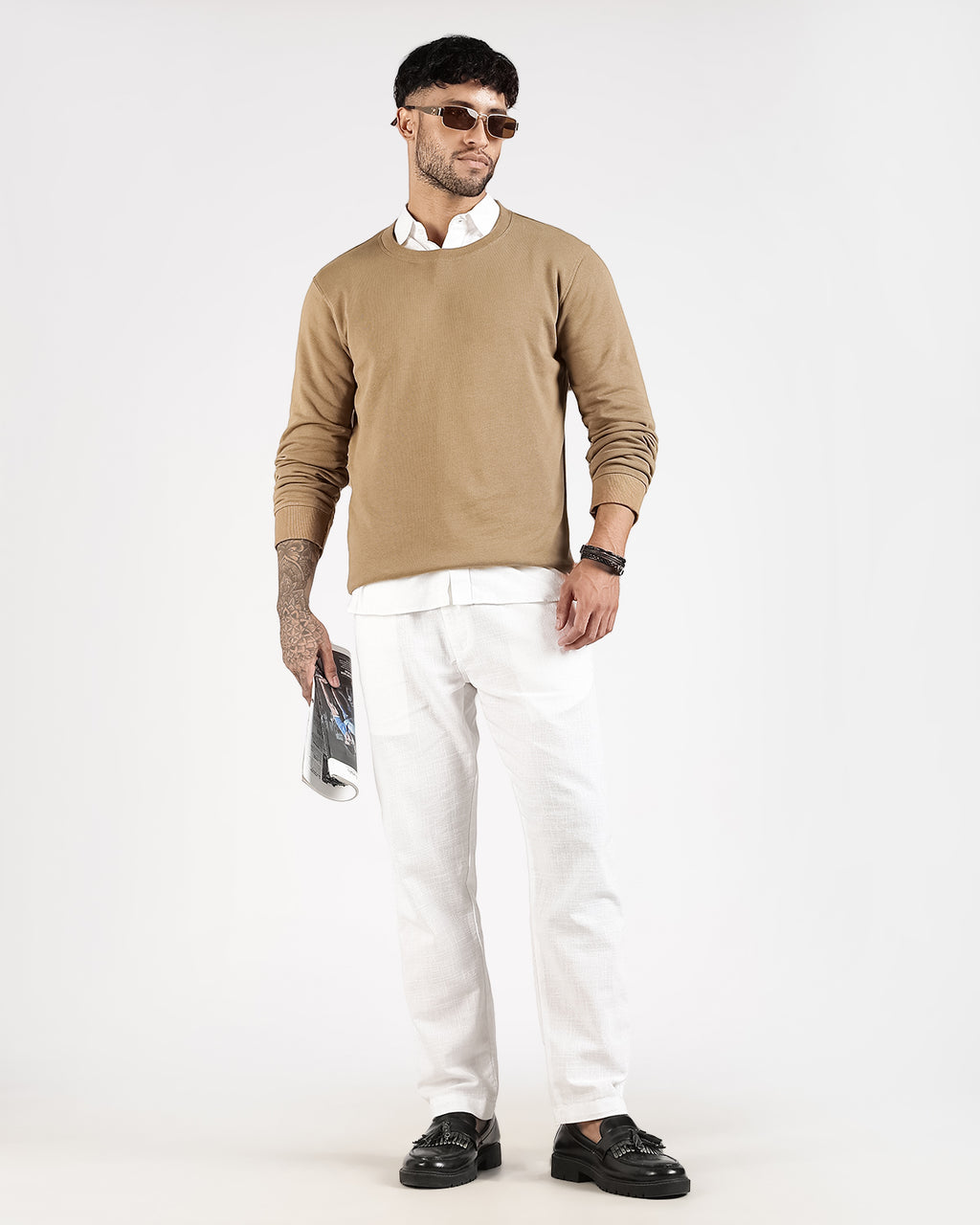 Relaxed Fit Sweatshirt - Khaki