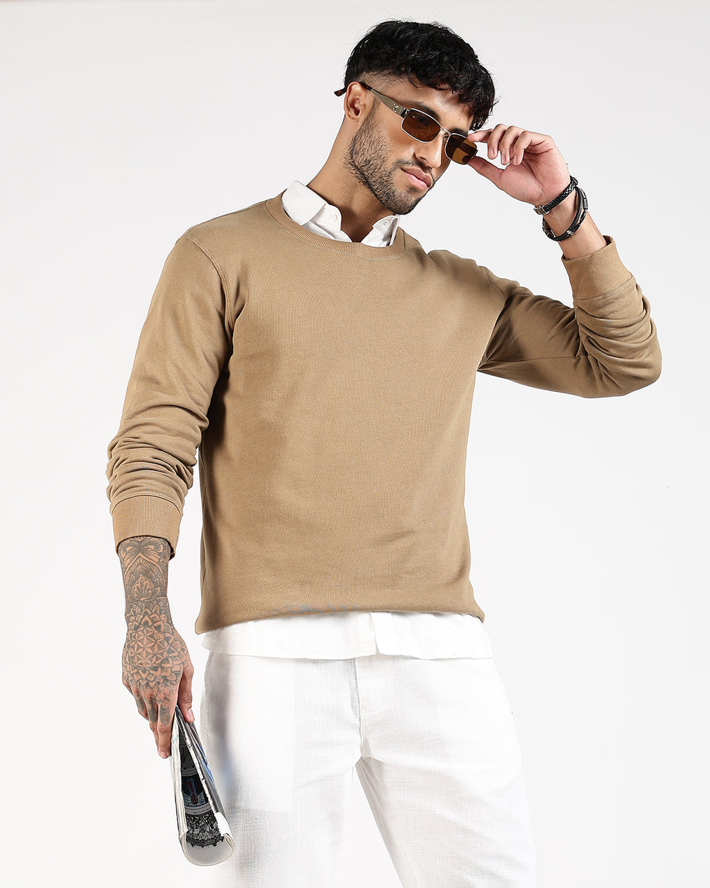 Relaxed Fit Sweatshirt - Khaki