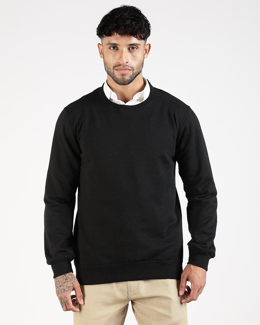 Relaxed Fit Sweatshirt - Black