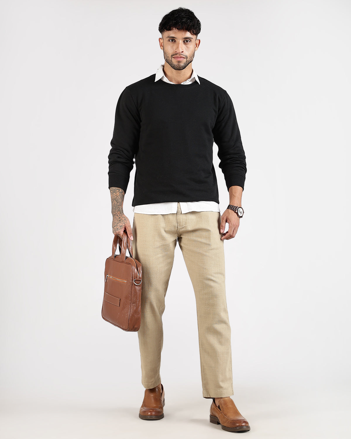 Relaxed Fit Sweatshirt - Black