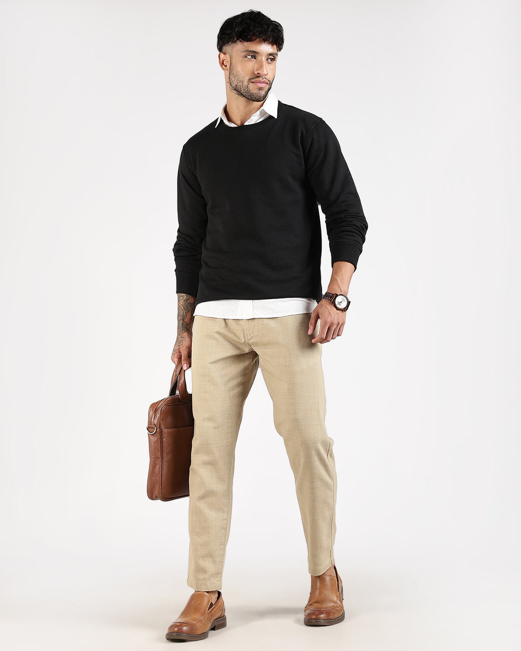 Relaxed Fit Sweatshirt - Black