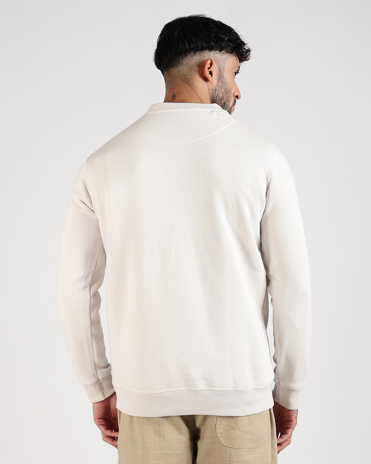 Relaxed Fit Sweatshirt - Cream