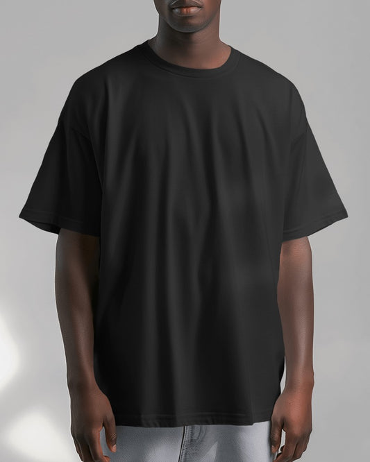 Essential Black Unisex Oversized T-Shirts