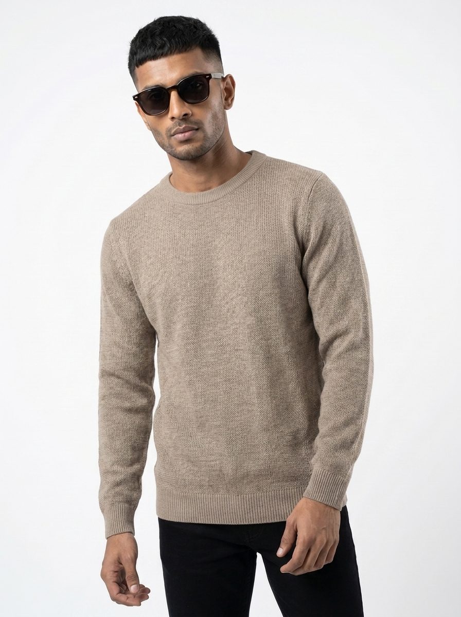 Relaxed Fit Sweatshirt - Beige