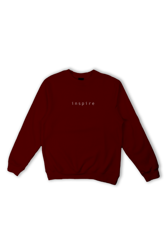Inspire maroon sweatshirt